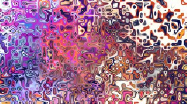 Yumuşak mor ve pembe tonlara sahip soyut organik hücresel doku, sıvı mozaik desen ve rüya gibi dijital yüzey