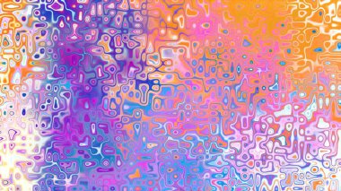 Yumuşak mor ve pembe tonlara sahip soyut organik hücresel doku, sıvı mozaik desen ve rüya gibi dijital yüzey