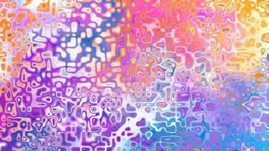 Yumuşak mor ve pembe tonlara sahip soyut organik hücresel doku, sıvı mozaik desen ve rüya gibi dijital yüzey