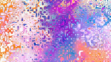 Yumuşak mor ve pembe tonlara sahip soyut organik hücresel doku, sıvı mozaik desen ve rüya gibi dijital yüzey