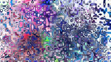 Yumuşak mor ve pembe tonlara sahip soyut organik hücresel doku, sıvı mozaik desen ve rüya gibi dijital yüzey