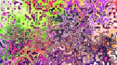 Yumuşak mor ve pembe tonlara sahip soyut organik hücresel doku, sıvı mozaik desen ve rüya gibi dijital yüzey