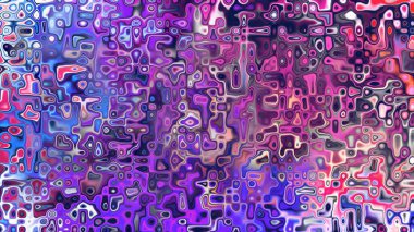 Yumuşak mor ve pembe tonlara sahip soyut organik hücresel doku, sıvı mozaik desen ve rüya gibi dijital yüzey