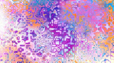 Yumuşak mor ve pembe tonlara sahip soyut organik hücresel doku, sıvı mozaik desen ve rüya gibi dijital yüzey