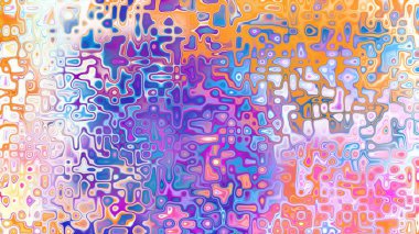 Yumuşak mor ve pembe tonlara sahip soyut organik hücresel doku, sıvı mozaik desen ve rüya gibi dijital yüzey