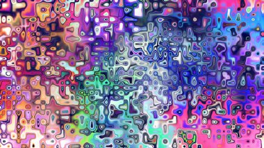 Yumuşak mor ve pembe tonlara sahip soyut organik hücresel doku, sıvı mozaik desen ve rüya gibi dijital yüzey