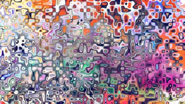 Yumuşak mor ve pembe tonlara sahip soyut organik hücresel doku, sıvı mozaik desen ve rüya gibi dijital yüzey