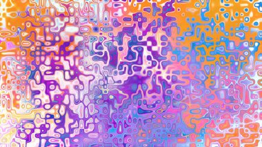 Yumuşak mor ve pembe tonlara sahip soyut organik hücresel doku, sıvı mozaik desen ve rüya gibi dijital yüzey