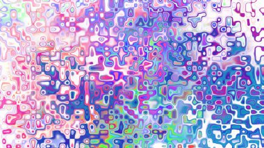 Yumuşak mor ve pembe tonlara sahip soyut organik hücresel doku, sıvı mozaik desen ve rüya gibi dijital yüzey