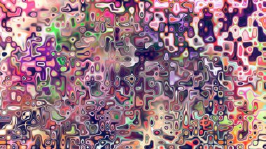 Yumuşak mor ve pembe tonlara sahip soyut organik hücresel doku, sıvı mozaik desen ve rüya gibi dijital yüzey