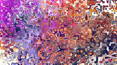 Yumuşak mor ve pembe tonlara sahip soyut organik hücresel doku, sıvı mozaik desen ve rüya gibi dijital yüzey