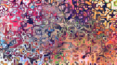 Yumuşak mor ve pembe tonlara sahip soyut organik hücresel doku, sıvı mozaik desen ve rüya gibi dijital yüzey