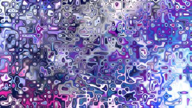 Yumuşak mor ve pembe tonlara sahip soyut organik hücresel doku, sıvı mozaik desen ve rüya gibi dijital yüzey