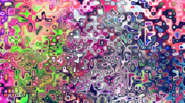 Yumuşak mor ve pembe tonlara sahip soyut organik hücresel doku, sıvı mozaik desen ve rüya gibi dijital yüzey