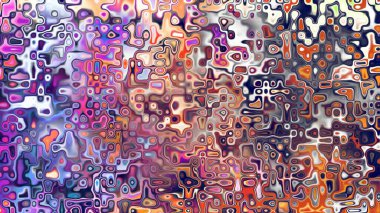 Yumuşak mor ve pembe tonlara sahip soyut organik hücresel doku, sıvı mozaik desen ve rüya gibi dijital yüzey