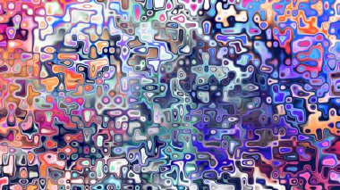 Yumuşak mor ve pembe tonlara sahip soyut organik hücresel doku, sıvı mozaik desen ve rüya gibi dijital yüzey