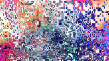 Yumuşak mor ve pembe tonlara sahip soyut organik hücresel doku, sıvı mozaik desen ve rüya gibi dijital yüzey