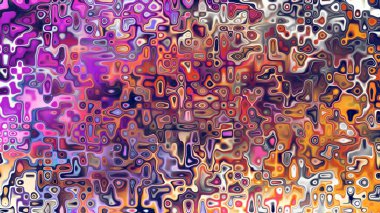 Yumuşak mor ve pembe tonlara sahip soyut organik hücresel doku, sıvı mozaik desen ve rüya gibi dijital yüzey