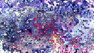 Yumuşak mor ve pembe tonlara sahip soyut organik hücresel doku, sıvı mozaik desen ve rüya gibi dijital yüzey