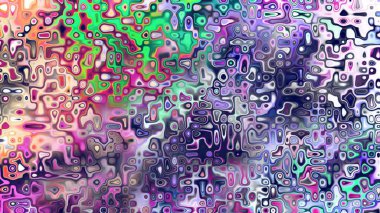 Yumuşak mor ve pembe tonlara sahip soyut organik hücresel doku, sıvı mozaik desen ve rüya gibi dijital yüzey