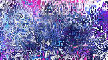 Yumuşak mor ve pembe tonlara sahip soyut organik hücresel doku, sıvı mozaik desen ve rüya gibi dijital yüzey