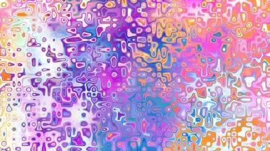 Yumuşak mor ve pembe tonlara sahip soyut organik hücresel doku, sıvı mozaik desen ve rüya gibi dijital yüzey