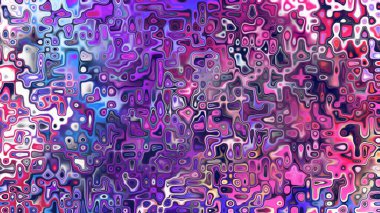 Yumuşak mor ve pembe tonlara sahip soyut organik hücresel doku, sıvı mozaik desen ve rüya gibi dijital yüzey