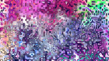 Yumuşak mor ve pembe tonlara sahip soyut organik hücresel doku, sıvı mozaik desen ve rüya gibi dijital yüzey