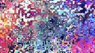 Yumuşak mor ve pembe tonlara sahip soyut organik hücresel doku, sıvı mozaik desen ve rüya gibi dijital yüzey