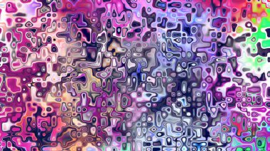 Yumuşak mor ve pembe tonlara sahip soyut organik hücresel doku, sıvı mozaik desen ve rüya gibi dijital yüzey