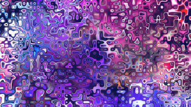 Yumuşak mor ve pembe tonlara sahip soyut organik hücresel doku, sıvı mozaik desen ve rüya gibi dijital yüzey