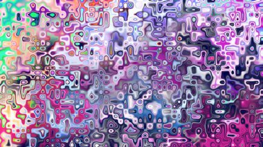 Yumuşak mor ve pembe tonlara sahip soyut organik hücresel doku, sıvı mozaik desen ve rüya gibi dijital yüzey