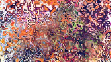 Yumuşak mor ve pembe tonlara sahip soyut organik hücresel doku, sıvı mozaik desen ve rüya gibi dijital yüzey