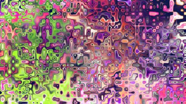 Yumuşak mor ve pembe tonlara sahip soyut organik hücresel doku, sıvı mozaik desen ve rüya gibi dijital yüzey