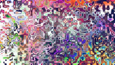 Yumuşak mor ve pembe tonlara sahip soyut organik hücresel doku, sıvı mozaik desen ve rüya gibi dijital yüzey