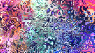 Yumuşak mor ve pembe tonlara sahip soyut organik hücresel doku, sıvı mozaik desen ve rüya gibi dijital yüzey