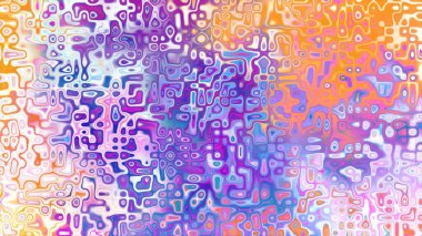 Yumuşak mor ve pembe tonlara sahip soyut organik hücresel doku, sıvı mozaik desen ve rüya gibi dijital yüzey