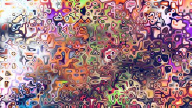 Yumuşak mor ve pembe tonlara sahip soyut organik hücresel doku, sıvı mozaik desen ve rüya gibi dijital yüzey