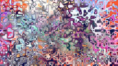 Yumuşak mor ve pembe tonlara sahip soyut organik hücresel doku, sıvı mozaik desen ve rüya gibi dijital yüzey