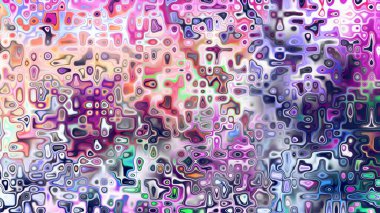 Yumuşak mor ve pembe tonlara sahip soyut organik hücresel doku, sıvı mozaik desen ve rüya gibi dijital yüzey