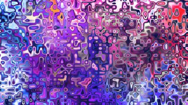 Yumuşak mor ve pembe tonlara sahip soyut organik hücresel doku, sıvı mozaik desen ve rüya gibi dijital yüzey