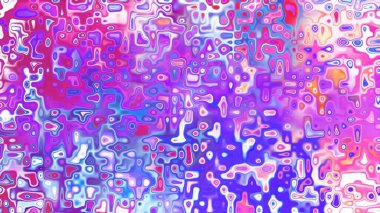 Yumuşak mor ve pembe tonlara sahip soyut organik hücresel doku, sıvı mozaik desen ve rüya gibi dijital yüzey