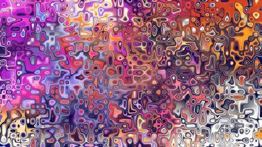 Yumuşak mor ve pembe tonlara sahip soyut organik hücresel doku, sıvı mozaik desen ve rüya gibi dijital yüzey