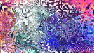 Yumuşak mor ve pembe tonlara sahip soyut organik hücresel doku, sıvı mozaik desen ve rüya gibi dijital yüzey