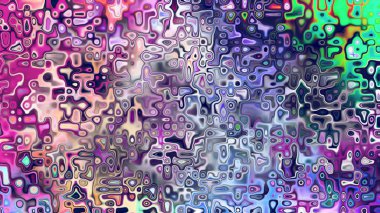 Yumuşak mor ve pembe tonlara sahip soyut organik hücresel doku, sıvı mozaik desen ve rüya gibi dijital yüzey