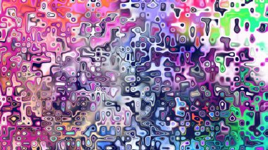 Yumuşak mor ve pembe tonlara sahip soyut organik hücresel doku, sıvı mozaik desen ve rüya gibi dijital yüzey