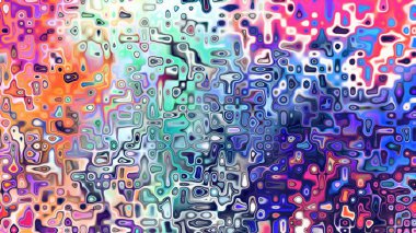 Yumuşak mor ve pembe tonlara sahip soyut organik hücresel doku, sıvı mozaik desen ve rüya gibi dijital yüzey