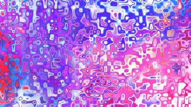 Yumuşak mor ve pembe tonlara sahip soyut organik hücresel doku, sıvı mozaik desen ve rüya gibi dijital yüzey