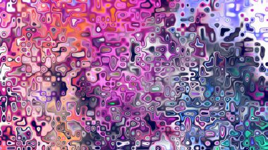 Yumuşak mor ve pembe tonlara sahip soyut organik hücresel doku, sıvı mozaik desen ve rüya gibi dijital yüzey