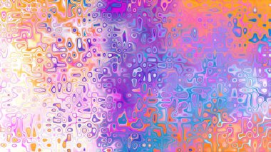 Yumuşak mor ve pembe tonlara sahip soyut organik hücresel doku, sıvı mozaik desen ve rüya gibi dijital yüzey